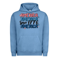 Pigment Pebble Blue america since 1776 Urban Hoodie - MaliasSmallBusiness
