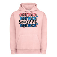 Pigment Salmon america since 1776 Urban Hoodie - MaliasSmallBusiness