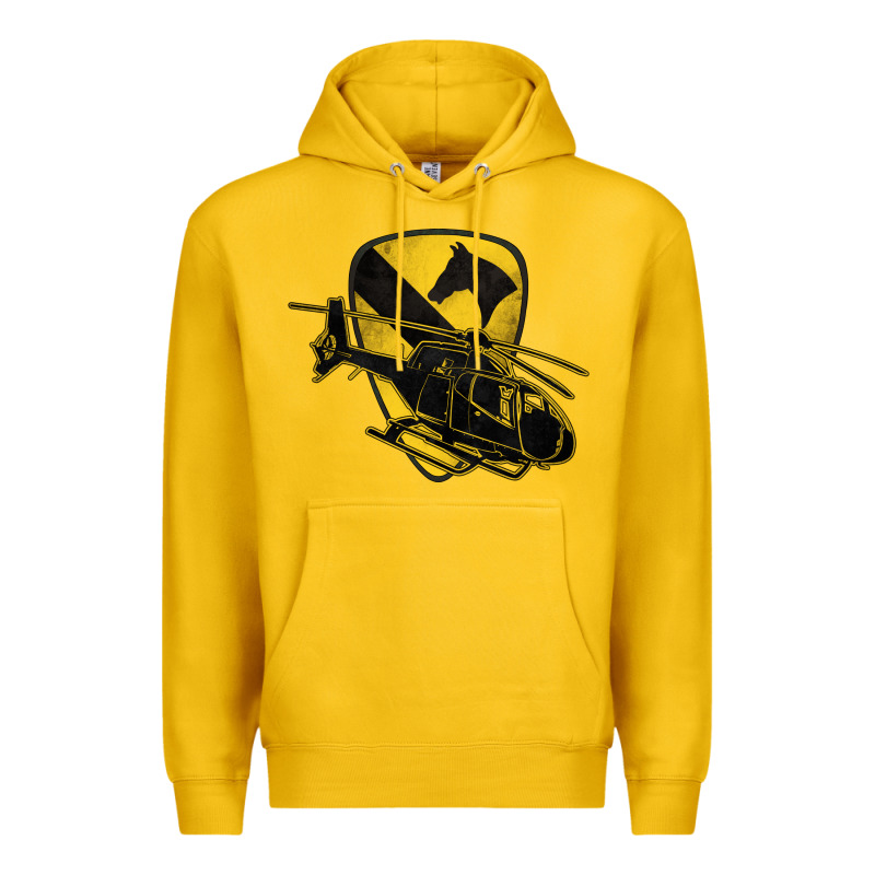 1st Cavalry Division Chopper Helicopter Air Cav Premium Hoodie by Jasminsmagicworld | Teevron