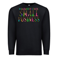 Black minding my own small bussiness Premium Sweatshirt - CowhideDigitalArt