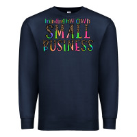 Navy minding my own small bussiness Premium Sweatshirt - CowhideDigitalArt