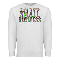 Oatmeal Heather minding my own small bussiness Premium Sweatshirt - CowhideDigitalArt