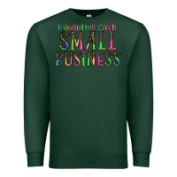 Sports Green minding my own small bussiness Premium Sweatshirt - CowhideDigitalArt