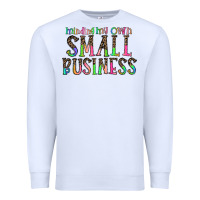 White minding my own small bussiness Premium Sweatshirt - CowhideDigitalArt