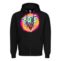Black 80's mom Zipper Hoodie - Zillion Design Studio