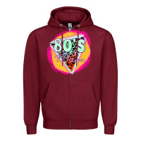Burgundy 80's mom Zipper Hoodie - Zillion Design Studio