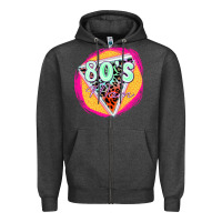 Charcoal Heather 80's mom Zipper Hoodie - Zillion Design Studio