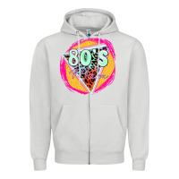 Dove Grey 80's mom Zipper Hoodie - Zillion Design Studio