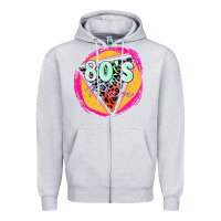 Heather Grey 80's mom Zipper Hoodie - Zillion Design Studio