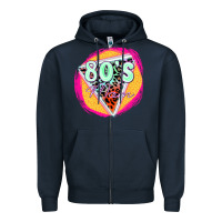 Navy 80's mom Zipper Hoodie - Zillion Design Studio