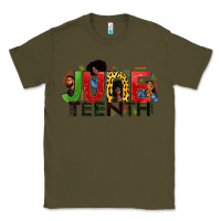 Army Green JUNE TEENTH Classic Tee - Zillion Design Studio