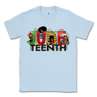 Dusty Blue JUNE TEENTH Classic Tee - Zillion Design Studio