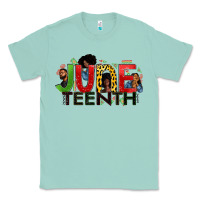 Seafoam JUNE TEENTH Classic Tee - Zillion Design Studio