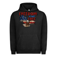Pigment Black freedom is not free Urban Hoodie - MaliasSmallBusiness