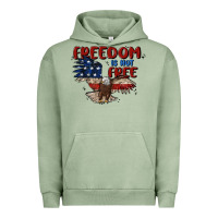 Pigment Oil Green freedom is not free Urban Hoodie - MaliasSmallBusiness