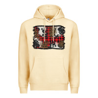 Pina Colada Christmas red plaid background Premium Hoodie - BarkalooDesign