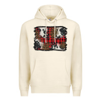 Tofu Christmas red plaid background Premium Hoodie - BarkalooDesign