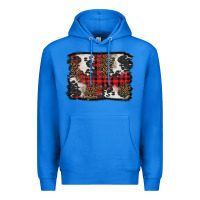 True Royal Christmas red plaid background Premium Hoodie - BarkalooDesign