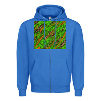 True Royal Distressed Shamrock And Leopard Zipper Hoodie - RanaPortraitStore