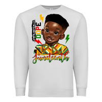 Dove Grey juneteenth black boy Premium Sweatshirt - HRA Design Shop