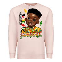 Pale Pink juneteenth black boy Premium Sweatshirt - HRA Design Shop