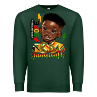 Sports Green juneteenth black boy Premium Sweatshirt - HRA Design Shop