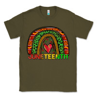 Army Green juneteenth rainbow Classic Tee - Zillion Design Studio