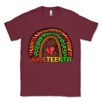 Burgundy juneteenth rainbow Classic Tee - Zillion Design Studio