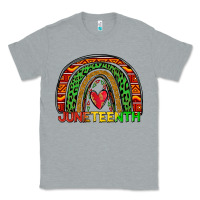 Heather Grey juneteenth rainbow Classic Tee - Zillion Design Studio