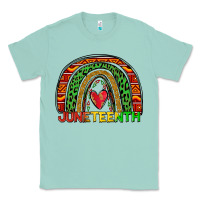 Seafoam juneteenth rainbow Classic Tee - Zillion Design Studio