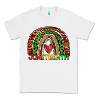 White juneteenth rainbow Classic Tee - Zillion Design Studio
