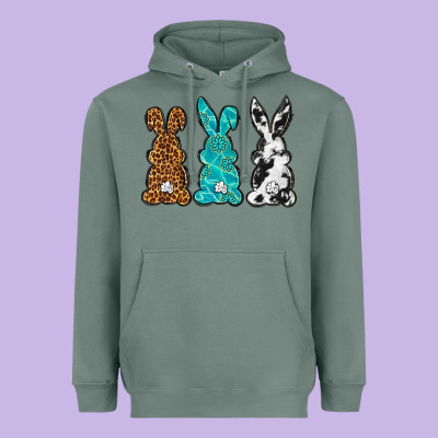 Western Happy Easter Peeps Heavyweight Hoodie Designed By Neo Western