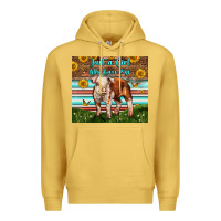 Antique Gold Just A Girl Who Loves Pig Premium Hoodie - LillyAllenDesigns