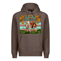 Coffee Just A Girl Who Loves Pig Premium Hoodie - LillyAllenDesigns