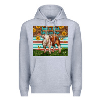 Heather Grey Just A Girl Who Loves Pig Premium Hoodie - LillyAllenDesigns