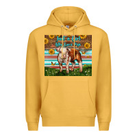 Mustard Just A Girl Who Loves Pig Premium Hoodie - LillyAllenDesigns