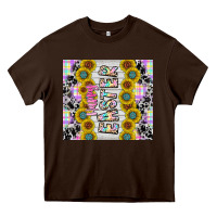 Chocolate Brown happy easter Heavy Core Tee - CowhideDigitalArt