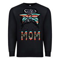Black mom Premium Sweatshirt - CowhideDigitalArt