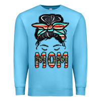 Ocean Blue mom Premium Sweatshirt - CowhideDigitalArt