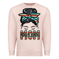 Pale Pink mom Premium Sweatshirt - CowhideDigitalArt