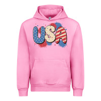 Fuchsia Pink usa Urban Hoodie - MaliasSmallBusiness