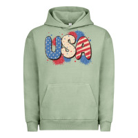 Pigment Oil Green usa Urban Hoodie - MaliasSmallBusiness