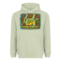 Matcha the lake is my happy place Heavyweight Hoodie - HRA Design Shop