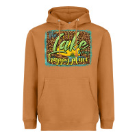 Meerkat the lake is my happy place Heavyweight Hoodie - HRA Design Shop