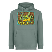 Sage the lake is my happy place Heavyweight Hoodie - HRA Design Shop