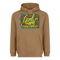Toasted Coconut the lake is my happy place Heavyweight Hoodie - HRA Design Shop