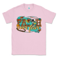 Bubblegum Pink faith over fear Classic Tee - texasbilliewilder