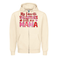 Sandshell my favorite valentines call me mama Zipper Hoodie - texasbilliewilder