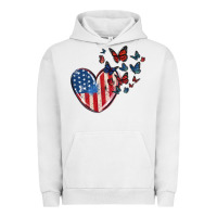 Pigment Lunar Rock 4th of july american flag heart butterfly Urban Hoodie - MaliasSmallBusiness