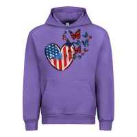 Tulip 4th of july american flag heart butterfly Urban Hoodie - MaliasSmallBusiness
